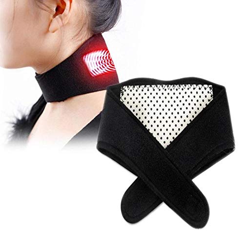 XIANL CinturóN para El Cuello Forro Autocalentable Magnetoterapia Papel De Envolver Tira Protectora para El Cuello Soporte CinturóN De Masaje para El Cuidado De La Salud
