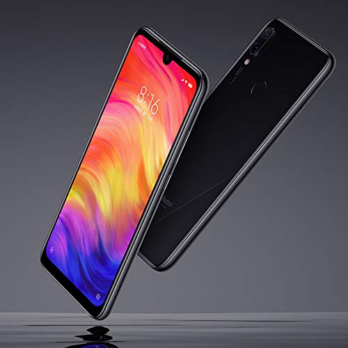 Xiaomi Redmi Note 7 Smartphones de 6.3'' Pantalla Completa, 3GB RAM + 32GB ROM, Snapdragon 660 procesador Octa-Core, 13MP Delantero y 48MP + 5MP Doble cámara Trasera Teléfonos móviles (Negro)