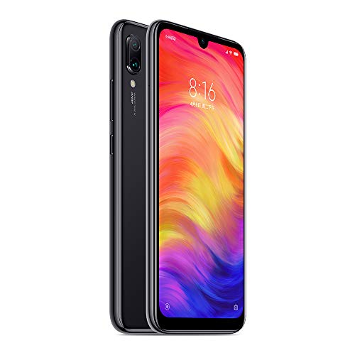 Xiaomi Redmi Note 7 Smartphones de 6.3'' Pantalla Completa, 3GB RAM + 32GB ROM, Snapdragon 660 procesador Octa-Core, 13MP Delantero y 48MP + 5MP Doble cámara Trasera Teléfonos móviles (Negro)