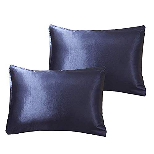 Xingsiyue Juego de Funda Nórdica - Colección de Ropa de Cama de Microfibra Suave de Seda Satinada(Azul,200 x 200 cm)