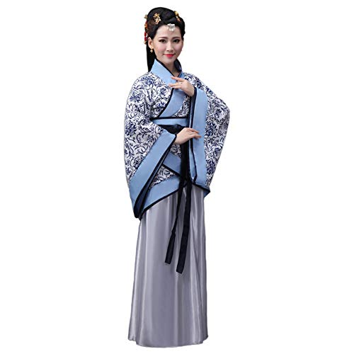 Xinvivion Chino Hanfu - Antiguo Tradicional Traje Tang Falda de Hada Costume Rendimiento Etapa Vestido para Mujer