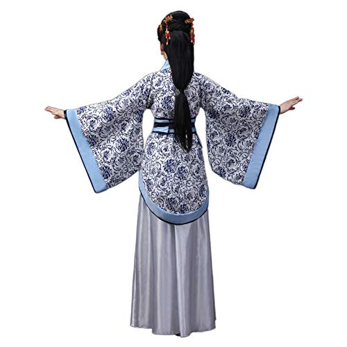 Xinvivion Chino Hanfu - Antiguo Tradicional Traje Tang Falda de Hada Costume Rendimiento Etapa Vestido para Mujer