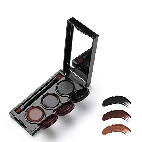 Xiton 1 Paquete 3 En 1 Gel Eyeliner Conjunto De Cejas Impermeable A Prueba De Manchas Crema Delineador Ojos ÚLtimo Para Todo El DíA Ojos Cosmeticos Maquillaje Tinte Cejas Pinceles Maquillaje Incluidos