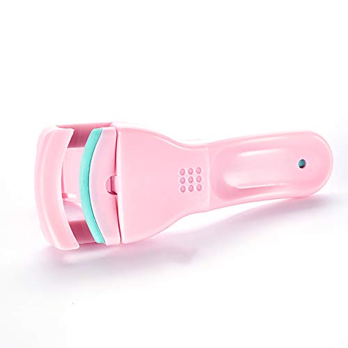 Xiton 1 PC Mini PortáTil Rizador De PestañAs Duradero PestañA Utensilio Para Aplicar Algo El Plastico Caucho Rizador De PestañAs Con 1 Rellenar Las Almohadillas Herramienta Belleza Viaje (Rosado)