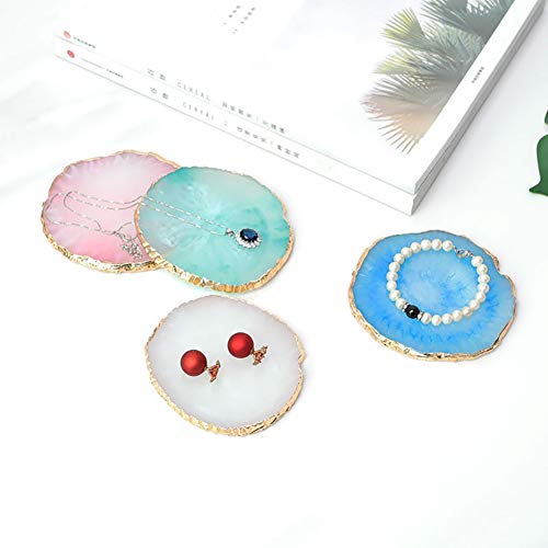 Xiton 1 UNID Resina Nail Art Palette Color Pigmento de Mezcla Platte Para Nail Art Multifuncional Paleta de Maquillaje Sombra Ojos Herramienta Mezcla Cosmética Accesorios Fotografía Elegantes(Púrpura)