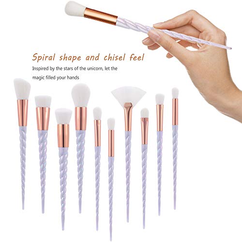 Xiton Brochas de Maquillaje, Set de 10 Pinceles de Maquillaje Profesional Maquillaje Make Up Brochas brochas de maquillaje Cosméticos Cepillos de Maquillaje Set (Sin bolsa de cepillo)