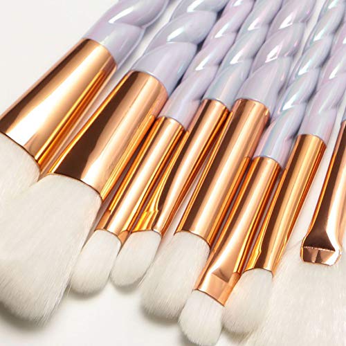 Xiton Brochas de Maquillaje, Set de 10 Pinceles de Maquillaje Profesional Maquillaje Make Up Brochas brochas de maquillaje Cosméticos Cepillos de Maquillaje Set (Sin bolsa de cepillo)