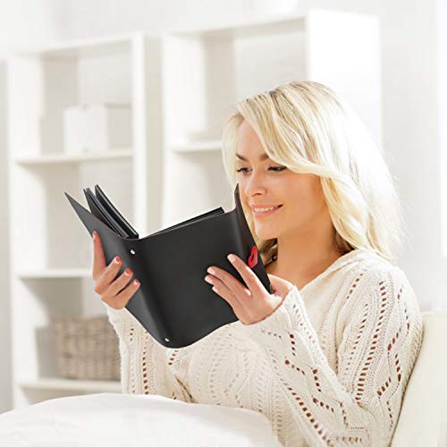 XIUJUAN Album de Fotos para Pegar Álbum Scrapbooking DIY Libros de Firmas Cuero Vintage Regalos Originales Navidad Cumpleaños Aniversario Boda San Valentín para Mujer Niña, Amor Corazon Marrón Pequeña