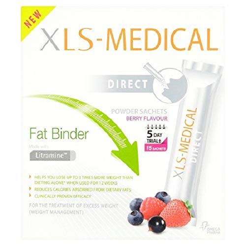 XLS Medical Fat Binder Direct Weight Loss Aid - 5 Day Trial Pack, 15 Sachets