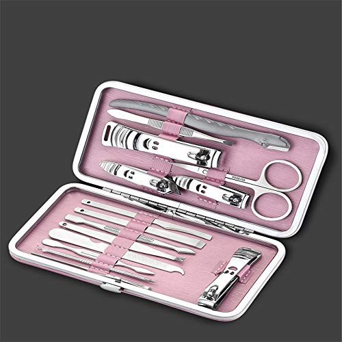 XMBT Cortador De Cuidado De Uñas Removedor De Cutículas Cortaúñas Kit De Herramientas De Pedicura,Cortauñas Lima De Uñas Junta De Esmeril De Doble Cara Herramienta De Pedicura para Uñas Cortauñas