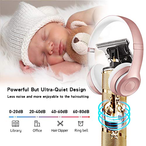 Xnuoyo Electric Hair Clippers, Cortapelos Profesional Hombres, Barbero Electrico Cortapelos, Cortador Pelo Cortadora de Pelo USB Recargable con Cuchillas Afiladas de Larga Duración (golden)