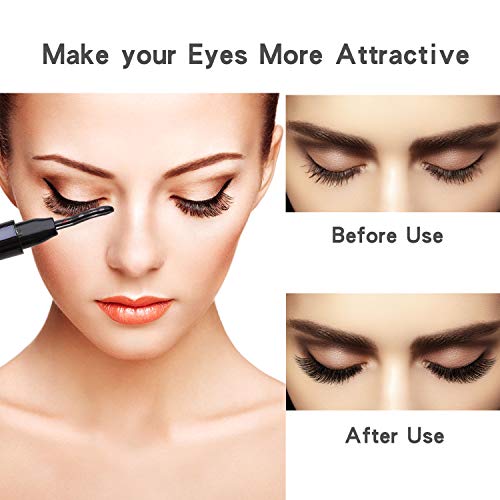 Xnuoyo Rizador de Pestañas Electrico con Pantalla digital LCD Maquillaje Portátil Herramienta de Estilo de Pestañas de Belleza Incluye una máscara de pestañas con dos cabezas de cepillo