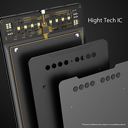 XP-Pen Deco 01 10 x 6.25”Tableta Gráfica de Dibujo Digital con 8192 Niveles de Presión 266 RPS