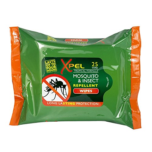 Xpel - Toallitas repelentes de mosquitos para insectos tropicales, 25 toallitas (3)