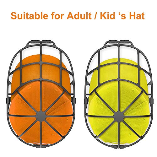 XQXA Cap Washer 2-Pack, Limpiador de Gorras de béisbol/Protector de Limpieza,Casquillo de la Bola Cap Lavado Marco Jaula Negro Hat Washer Visores Shaper