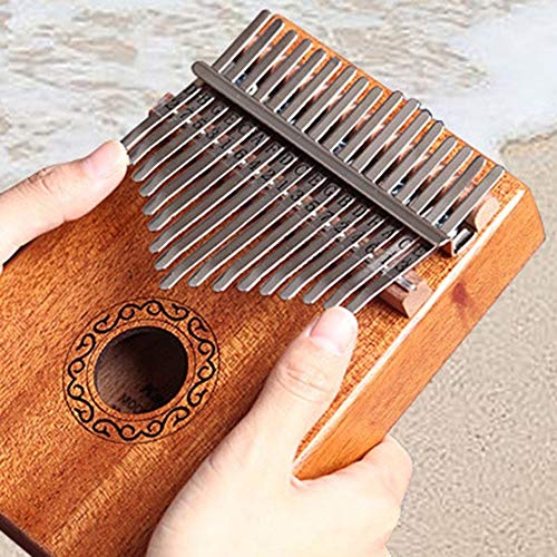 XSWY 10/17 teclas Kalimba africanos sólida caoba Acacia dedo pulgar del piano 17 teclas de madera sólida Kalimba instrumento musical de la venta caliente Fácil de usar (Color : Mahogany 17 keys)