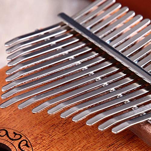 XSWY 10/17 teclas Kalimba africanos sólida caoba Acacia dedo pulgar del piano 17 teclas de madera sólida Kalimba instrumento musical de la venta caliente Fácil de usar (Color : Mahogany 17 keys)