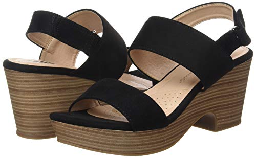 XTI 49996.0, Sandalias con Plataforma para Mujer, Negro, 37 EU