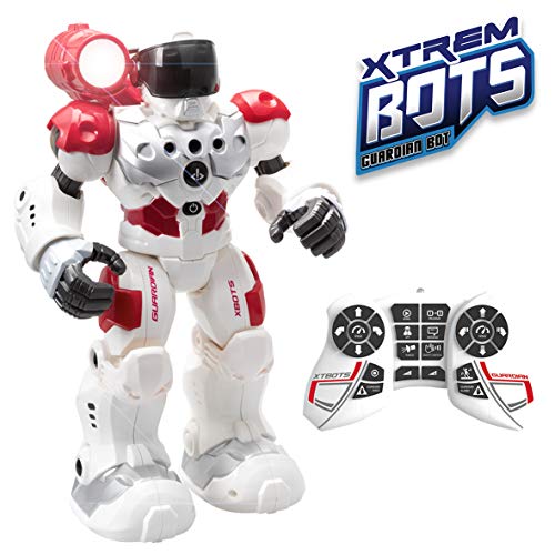 Xtrem Bots- Guardian BOT Inteligencia Artificial. Alarma Anti-Intrusos Robot Control Remoto de Juguete. Robotica para niños (Blue Rocket XT380771)