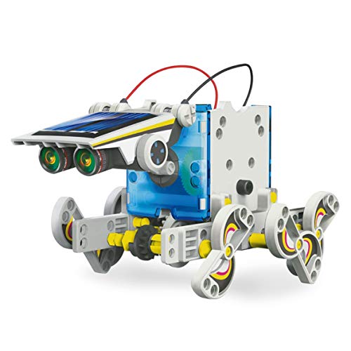 Xtrem Bots Robot Solar 12 en 1, Robot Educativo, Juguetes construcción, Robótica para niños, Juguetes solares, Robot de Juguete, Robot Infantil, construcciones para niños