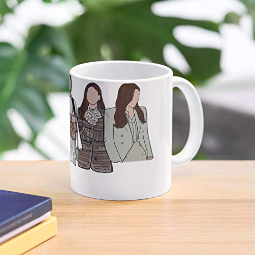 xuthonaz Dramas Fashion Yoon SERI On Crash You Landing Shows TV Taza de café con Leche 11 oz