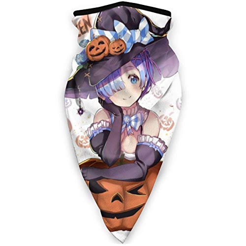 XXUU Bruja de Dibujos Animados de Halloween Chica Linda Calabaza Polaina A Prueba de Viento A Prueba de Polvo Mascarilla Deportiva Pañuelo en la Cabeza Bufanda multifunción al Aire Libre Transpirable