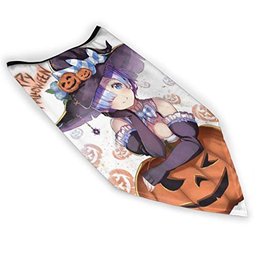 XXUU Bruja de Dibujos Animados de Halloween Chica Linda Calabaza Polaina A Prueba de Viento A Prueba de Polvo Mascarilla Deportiva Pañuelo en la Cabeza Bufanda multifunción al Aire Libre Transpirable