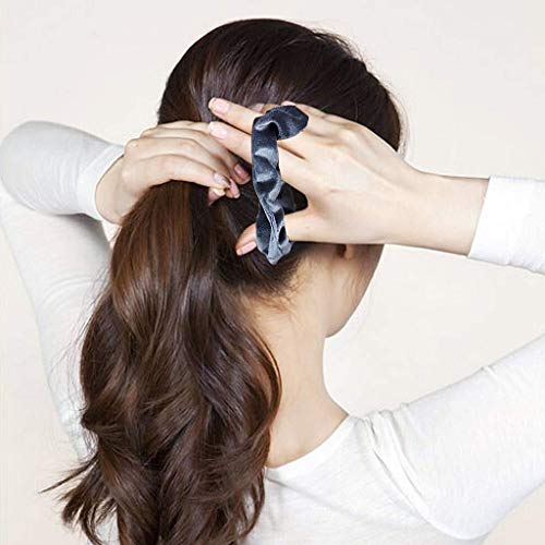 XYGK 8 Piezas de diadema de pelo, Bandas elásticas de terciopelo, Bandas coloridas con soporte por cola de caballo (peinado), Accesorios para el cabello, Cintas para el pelo para mujer/chicas.