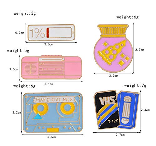 XZFCBH Pin de Esmalte de Moda Disco Lindo 1% Botella de Poder Broche Vintage Broches y jarrones Grandes para Mujeres Insignia de Pin de Solapa 3