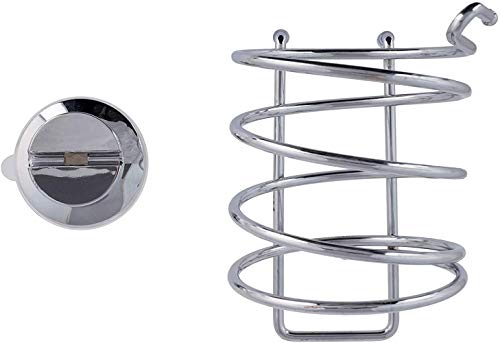 XZY Fora Soporte de Pared para secador de Pelo para baño | con Ventosa | Cromado | Sin perforación