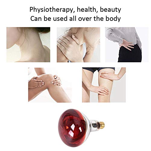 YakeHome 275w Lámpara De Fisioterapia Eléctrica - Lámpara De Onda Electromagnética Infrarroja Que Cuece El Bulbo Eléctrico Rojo