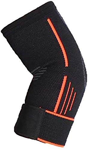 Yamonic coderas deportivas, Ajustable Soporte de codo Manga de un solo brazo para codo de tenista, codo de golfista, levantamiento de pesas, tendinitis, alivio del dolor articular - Pequeño (20-25cm)