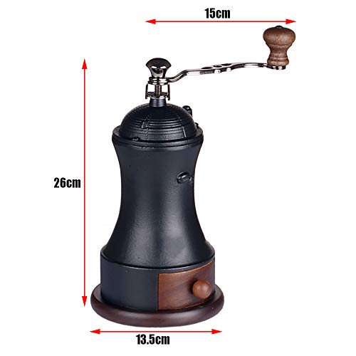 YANGMAN-K Molinillo de café con la Mano cónica de Las Rebabas - Ideal para Cold Brew, Pour Over - Frijoles manuales portátiles Grinder