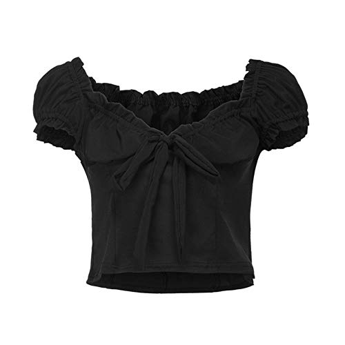 YANGPP Camiseta Sexy De Verano para Mujer Boob Bralet Cami Chaleco Casual Crop Tops Summer Holiday Party Ropa De Mujer Hoy, Negro, M