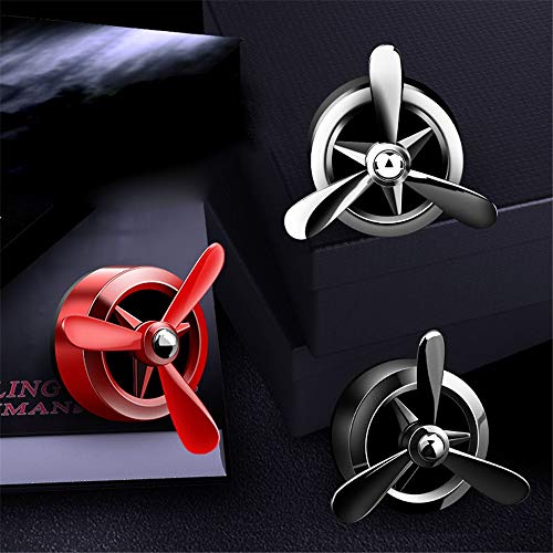 YAzNdom Aroma De Ventilación del Coche Aceite Esencial Difusor de Perfume del Coche Clip de Escape Decoración del Coche Purificador Aire Mi hélice giratoria Difusor De Fragancia para Automóvil