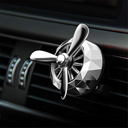 YAzNdom Aroma De Ventilación del Coche Aceite Esencial Difusor de Perfume del Coche Clip de Escape Decoración del Coche Purificador Aire Mi hélice giratoria Difusor De Fragancia para Automóvil