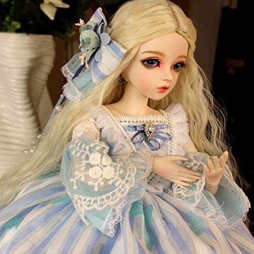 Y&D BJD Doll 1/3 60 Cm con Juego Completo Ropa Zapatos Peluca Maquillaje 18 Años Bola Articulada Muñeca Juguetes para Niños Regalo De Cumpleaños para Chicas