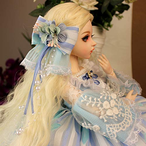 Y&D BJD Doll 1/3 60 Cm con Juego Completo Ropa Zapatos Peluca Maquillaje 18 Años Bola Articulada Muñeca Juguetes para Niños Regalo De Cumpleaños para Chicas