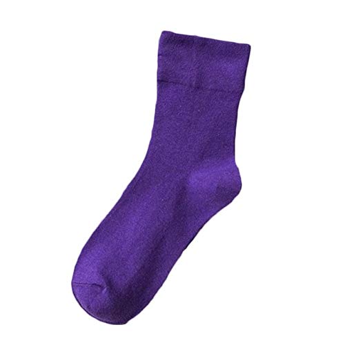 YDWZYS Recién Llegado Hombres Calcetines Tie-Dye Calcetines De Algodón Transpirables Casual Colorido Novedad Patrón Divertido Calcetines   Púrpura