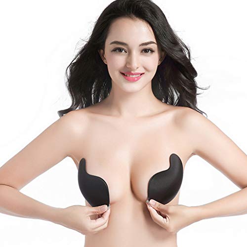 YEBIRAL Sujetador Adhesivo, Push up Sujetadores Adhesivo Invisible Silicona Cómodo Sin Espalda Sin Tirantes con Cierre Delantero Sujetador Bra