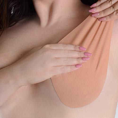 YEBIRAL Sujetador Invisible Adhesivo Silicona de Gel Reutilizable Push Up Bra Cómodo Espalda sin Tirantes Pezón Levantamiento Cubierta
