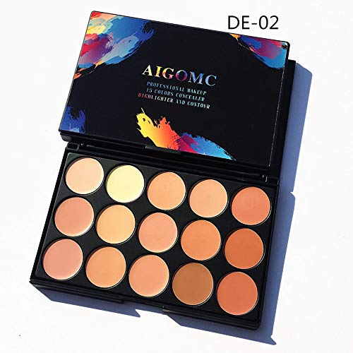 Yesmile Maquillaje Crema Belleza Maquillaje Crema Cobertura Total 15 Colores Crema de Maquillaje de Maquillaje Maquillaje Corrector Sedoso