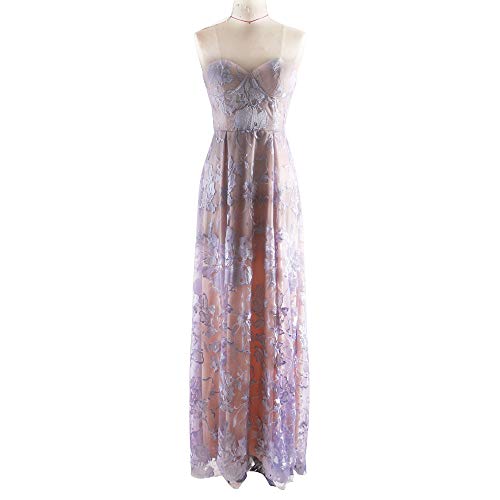 Yesmile Vestido de Mujer Falda Blanco Ropa Vestido Elegante de Noche para Boda Fista Vestido Largo de Verano Maxi Boho de Las Mujeres con el Bolsillo (Purple, M)