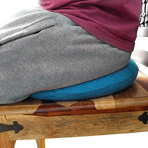 YFOX Cojín inflable de anillo, para hemorroides, próstata, embarazo, postoperatorio y alivio del dolor de ciática, adecuado para automóviles, oficinas y viajes (azul)