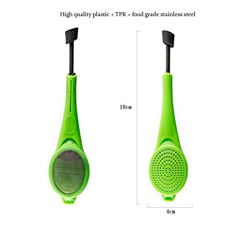 YFOX El colador de té está Hecho de Acero Inoxidable y Gel de sílice.El Filtro de té es Adecuado para Todo Tipo de Hojas de té Sueltas