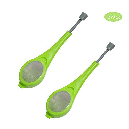 YFOX El colador de té está Hecho de Acero Inoxidable y Gel de sílice.El Filtro de té es Adecuado para Todo Tipo de Hojas de té Sueltas