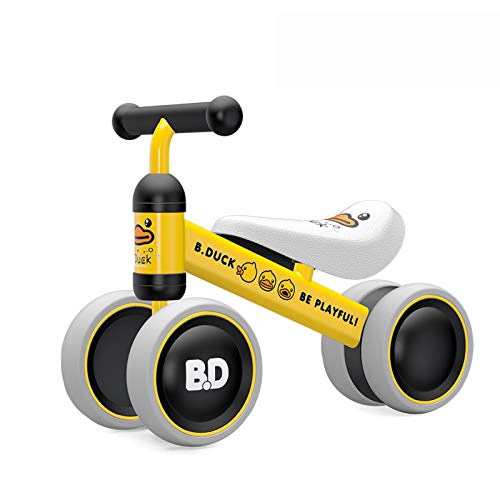 YGJT Bicicleta sin Pedales 1 Año Juguetes Bebes - Triciclos Bebes- Correpasillos Bebes 1 Año Regalo para 1 Año (Pato Amarillo)