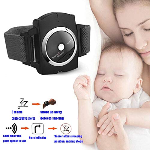 YGWLWL Dispositivos Anti Rronquidos,Pare El Ronquido Reloj Inteligente,Anti Snoring Dispositivo De Dilatador Alivia Apnea del Sueño Aliviar La Presión Insomnio para Dormir