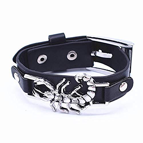 Yiffshunl Pulsera de Halloween Black Friday Game Pulsera Hombres Juego Pulseras Entretenimiento Logo Pulsera de Cuero Hombre Mujer Pulsera Brazalete