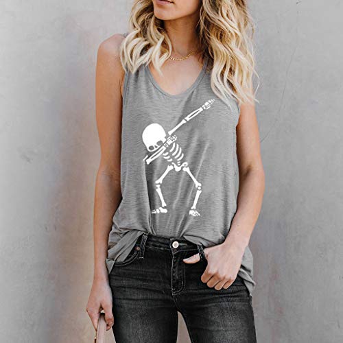 YIHANK 2019 Verano Moda Arco Iris Impreso Tank Tops Verano Suelto Casual Chaleco De Las Señoras Magnífica Fragmentación Agradecida Freeholder Frangible Excitado Feo Wore Vacío Ignorante Drab